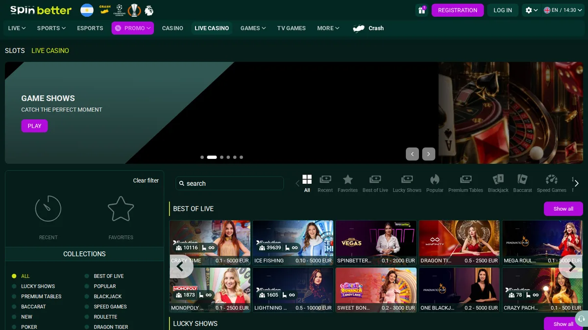 Main game categories